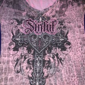 Affliction Sinful Bling shirt